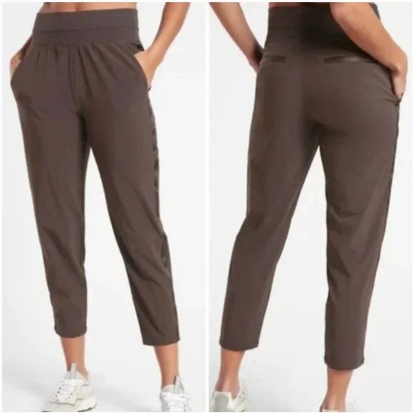Athleta Pants & Jumpsuits Athleta Brown Nolita Slimtapered Croppant